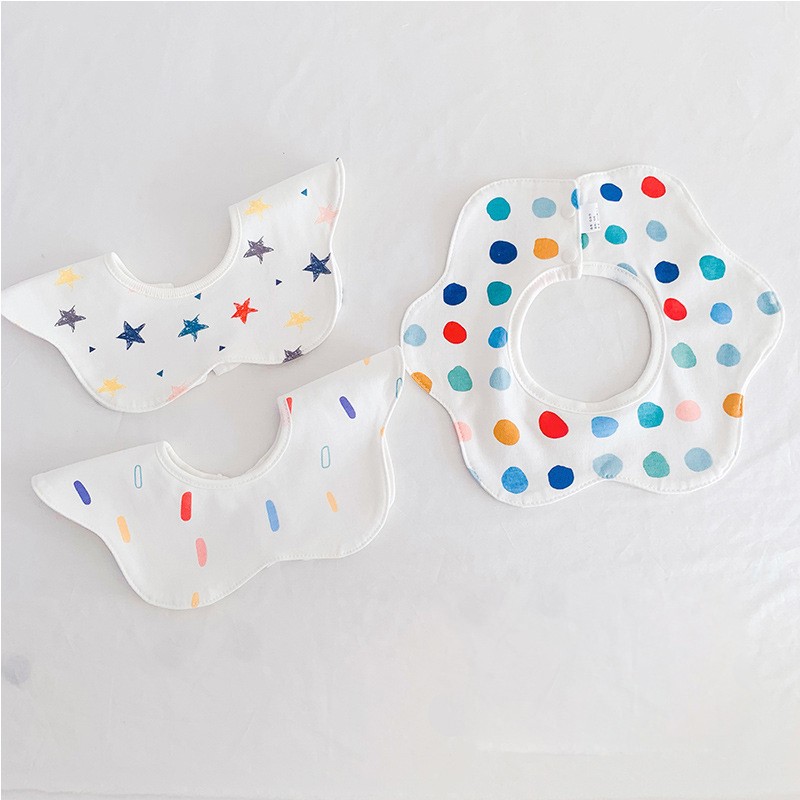 3pcs/lot Baby Bibs Bandana Burp Cloth Cotton Saliva Towel Soft Waterproof Boys Girl Baby Shower Gift Feeding Apron bebes