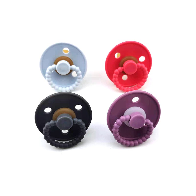 Baby Nipple Hot Sale Latex Pacifier Silicone Nipple Feeder Rubber Soother Teething Natural Latex Pacifier