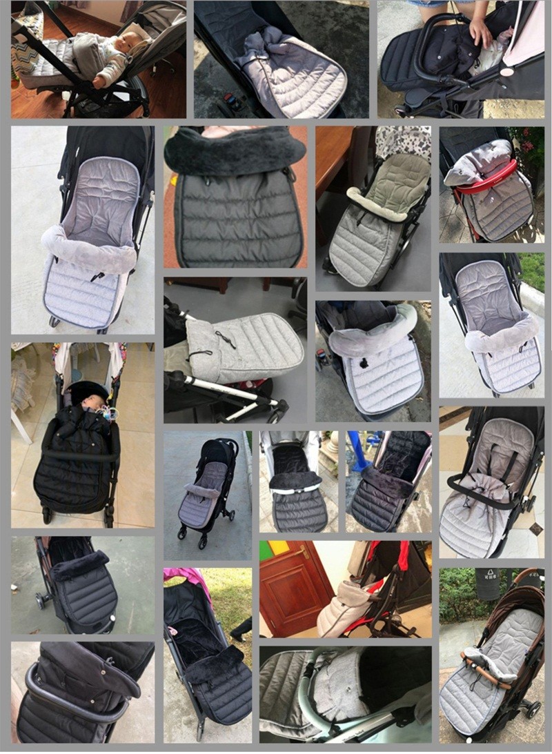 Baby Stroller Sleeping Bag Baby Stroller Cozy Footmuff Cotton Envelope Sleeping Bags for Yoyaplus and Universal Stroller Accessories