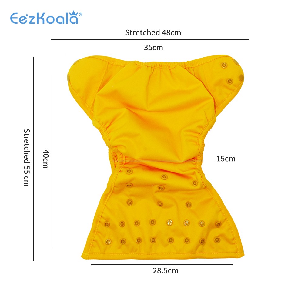 EezKoala 6pcs/set Eco Friendly Adjustable Cloth Diaper Cover Size 0-2 Years Baby Boys Girls Washable Washable