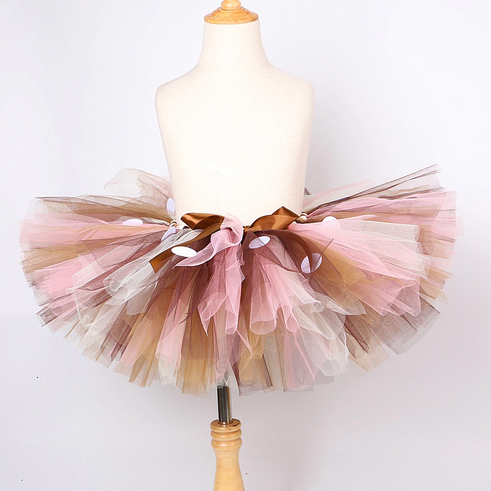 Baby Girls Deer Tutu Skirt Outfit For Kids Christmas Reindeer Costume Toddler Girl New Year Clothes Baby Birthday Tutus 0-14Y