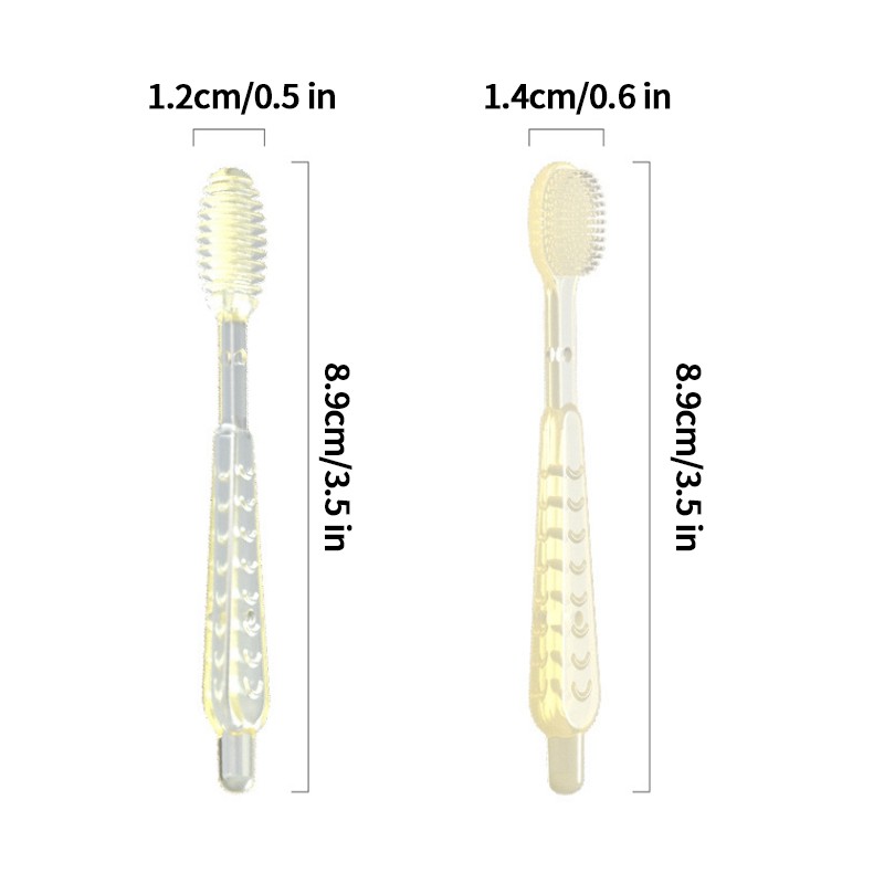 2Pcs Baby Training Toothbrushes Silicone Tongue Cleaner Soft Kids Teeth Brush Children's Toothbrush Infant Oral Care Tool