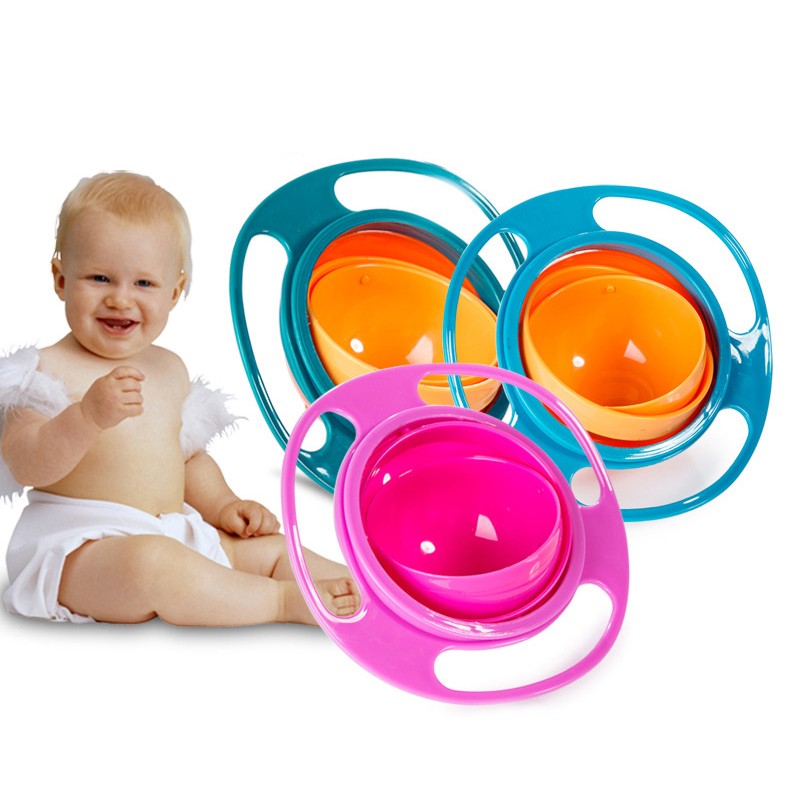 Baby Universal Rotation Training Bowl Practical Design Kids Rotating Scale 360 ​​Degree Spill Proof Feeding Bowls