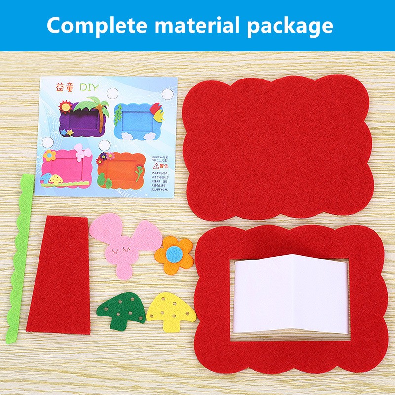 Four 3D Diy Kids Pictures Decor Handmade Photo Frames Baby Souvenirs Album Accessories For Kids To Learn Hands-on Skills