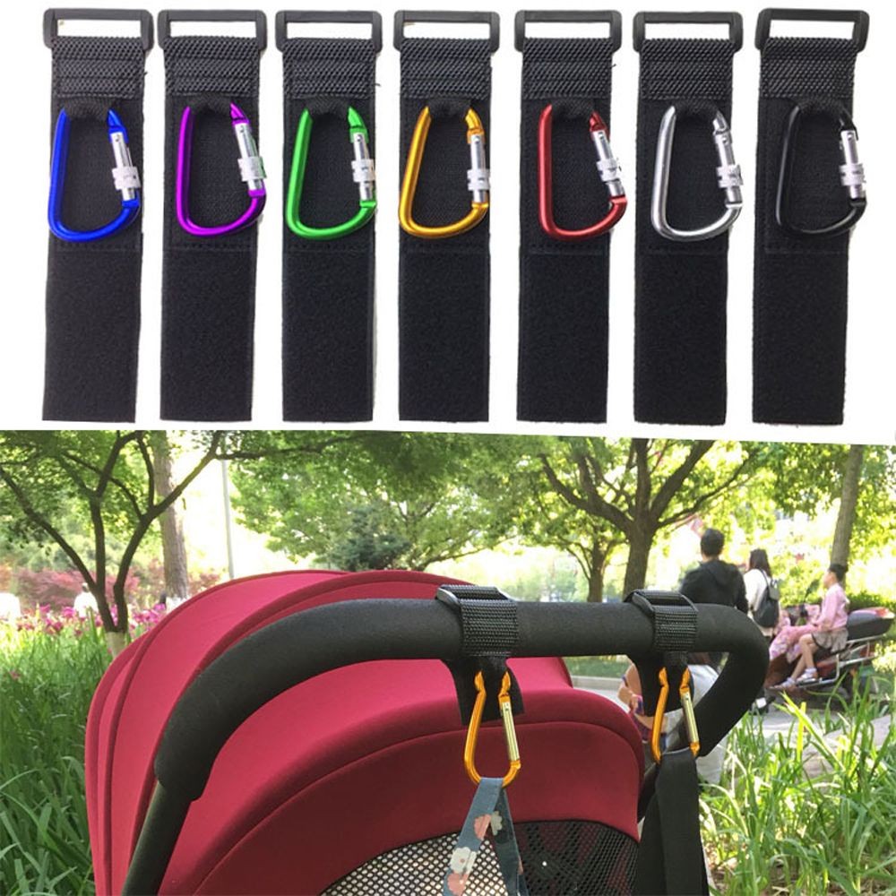 Baby Stroller Hooks Pram Organizer Metal Buckle Baby Stroller Car Hanger Diaper Bags Pushchair Baby Stroller Accessories