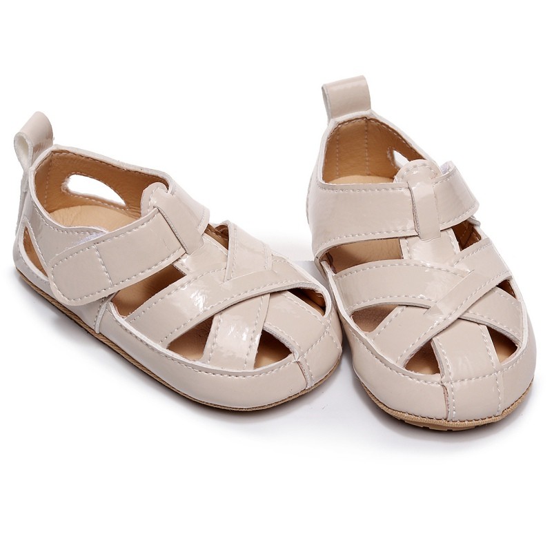 Summer Infant Sandals Children Kids Baby Girls Boys Hollow Out Cross Strap Leather Beach Roman Sneaker