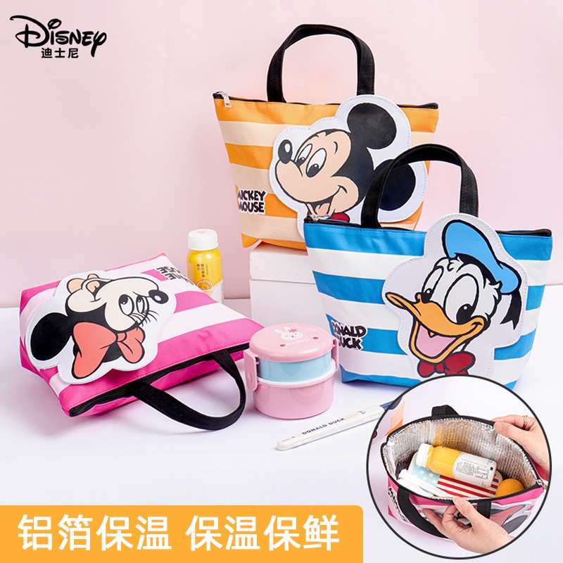 Disney Mickey Portable Lunch Bag Lunch Bag Large Capacity Lunch Storage Bag Insulation Bag