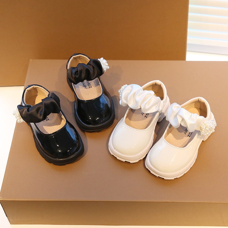 Patent leather girls school shoes spring and autumn new fashion show little girls leather shoes soft sole baby boy children shoes