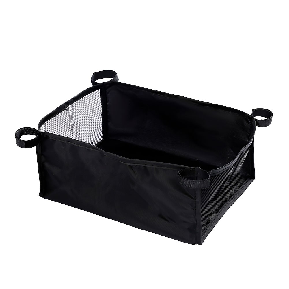 Baby Stroller Organizer Storage Bag Pram Bottom Portable Carriage Bottle Cup Holder for Buggy Hanging Black Basket Accessories