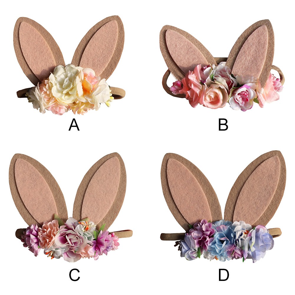 Big Ears Rabbit Headband Kids Easter Gift Bunny Easter Party Welcome Spring Happy Easter Home Decor Girl Rabbit Decor