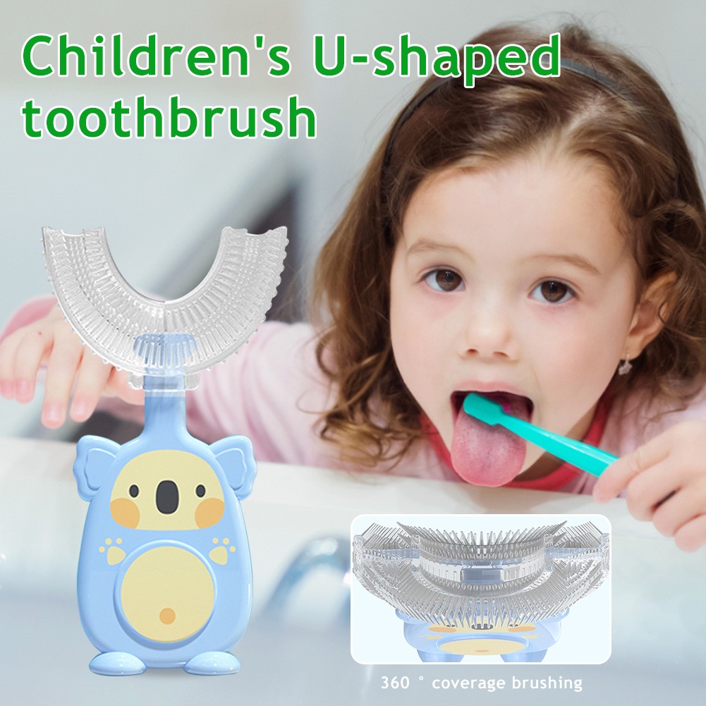 2-12Y Baby Toothbrush Children Dental Oral Care Cleaning Brush Soft Food Grade Silicone Teeth Baby Newborn Items