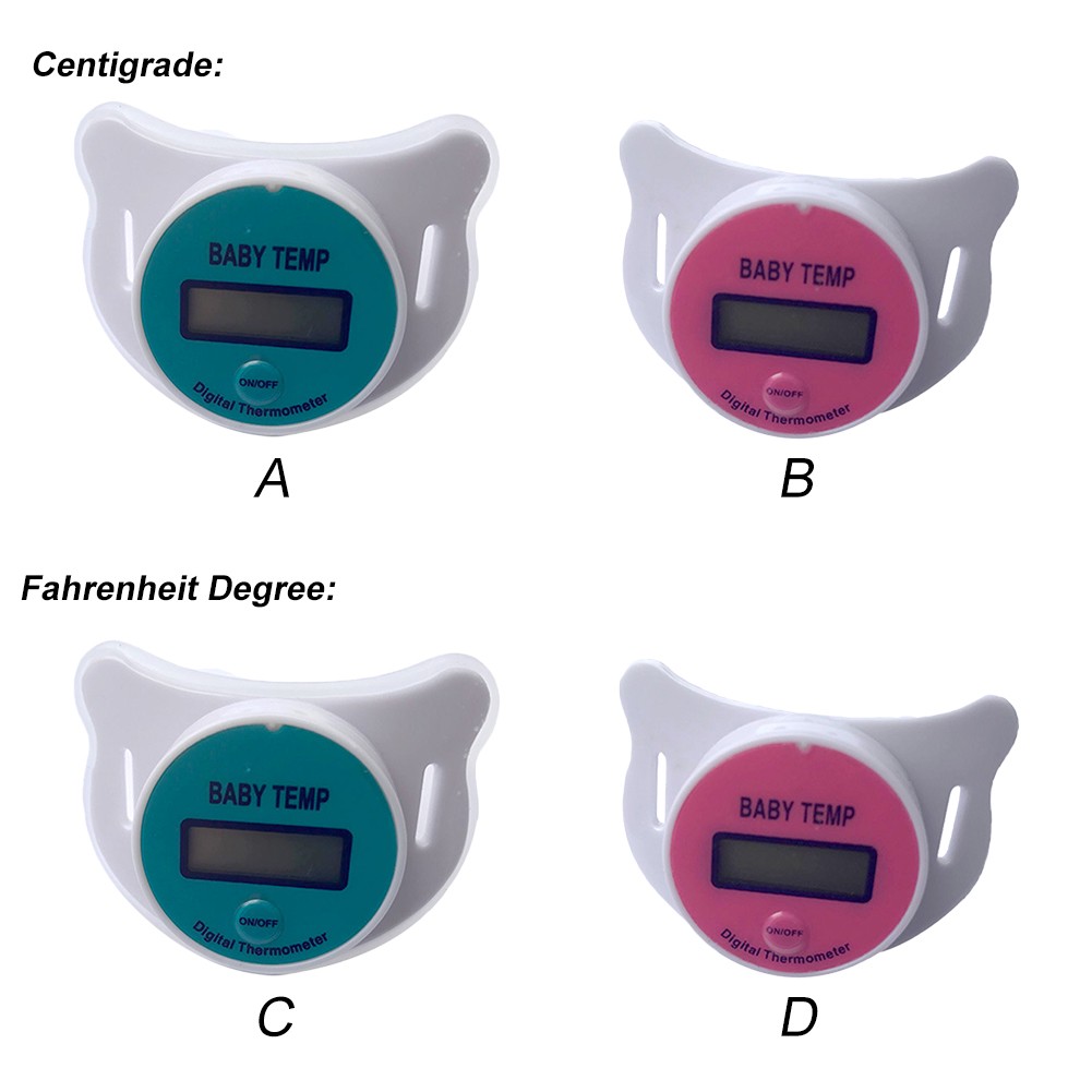 LCD Digital Baby Thermometer Oral Nipple Infant Thermometer Pacifier Electronic Temperature Measurement Tools