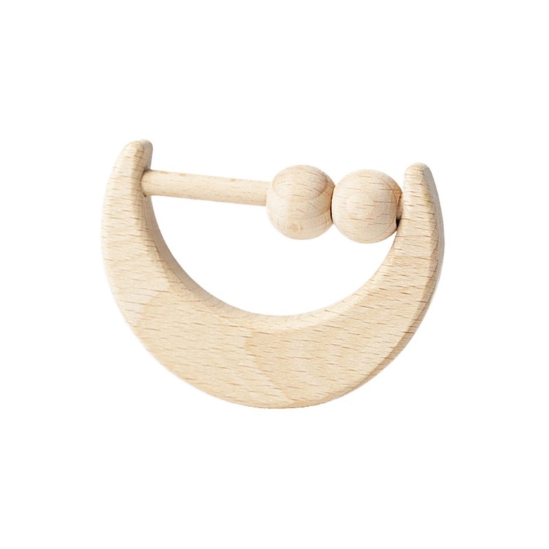 Baby Teether Wooden Rattle Nursing Rattle Chew Molar Bracelet Toy Soother Newborn Shower Gifts