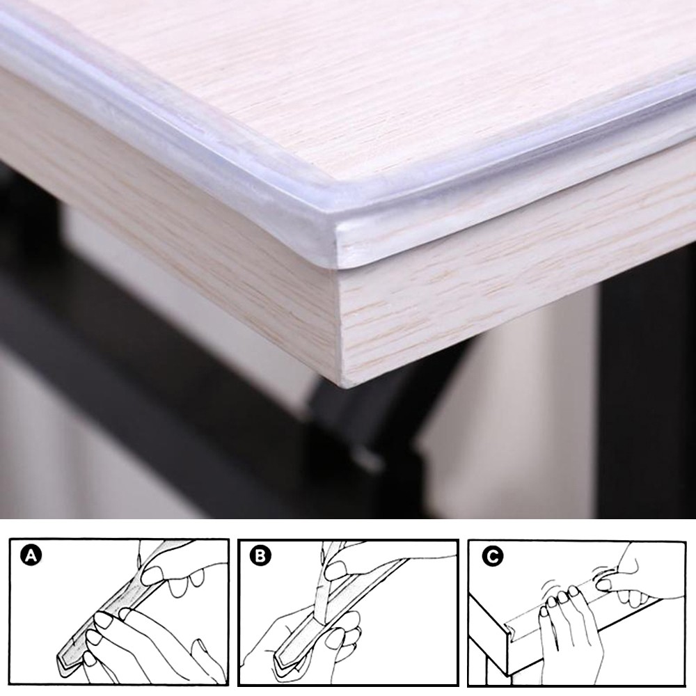 3M Infant Baby Safety Side Protection Strip Guard Transparent Table Edge Furniture Corner Protectors Soft PVC Bumper