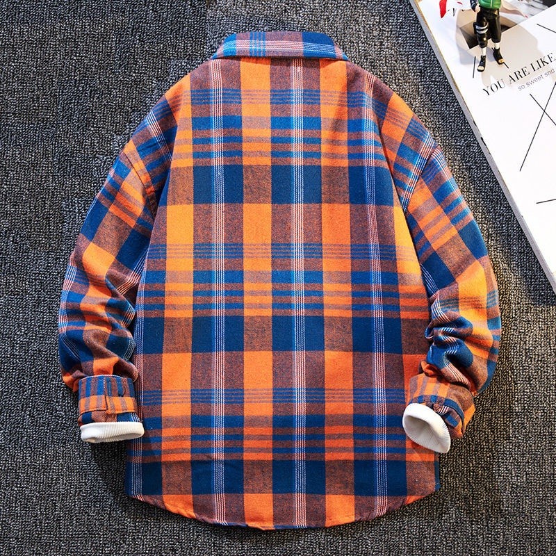 2022 New High Quality Boys Casual Long Sleeve Plaid Button Down Shirt Classic Casual Shirt For Kids (6-16 Years)