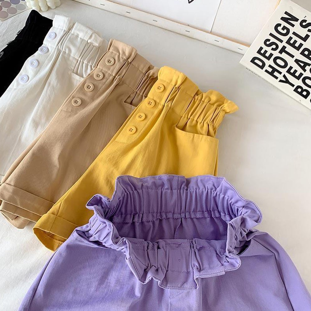 Summer Casual Kids Boys Shorts Solid Color Baby Girl Cotton Shorts Short Pants Fashion Newborn Bloomers 4-13Y Teenagers Children's Shorts