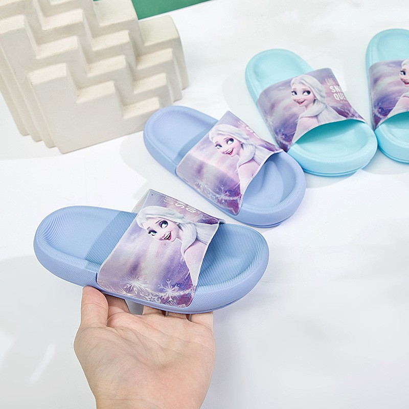 Disney Frozen girls princess shoes non-slip home indoor and outdoor wear new bottom beach sandals