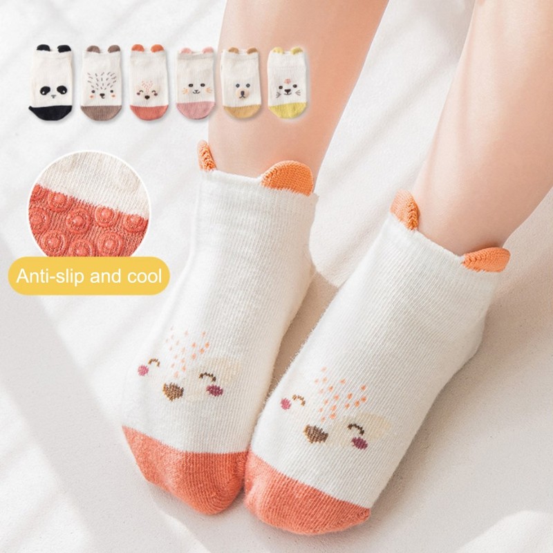 Comfortable Baby Anti Slip Cartoon Floor Socks Autumn Spring Summer Newborn Socks Kids Baby Girl Boy Indoor Sock