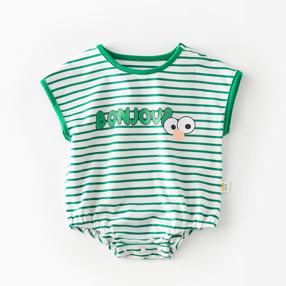 Summer 2022 Baby Clothes Baby Girls Boys Sleeveless Striped Body Suit Cotton Infant Outfits Outfits