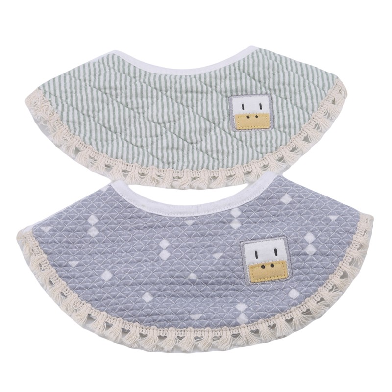 Baby Bib Fashion Tassel Stereo Round Bibs Burp Cloths Newborn Boys Girls Solid Saliva Towel Baby New Babador