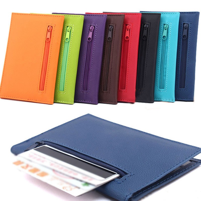 For Women Men Zipper Passport Cover Protective Cover Fashion Passport Case Organizer Card Holder Passport Holder With Zipper