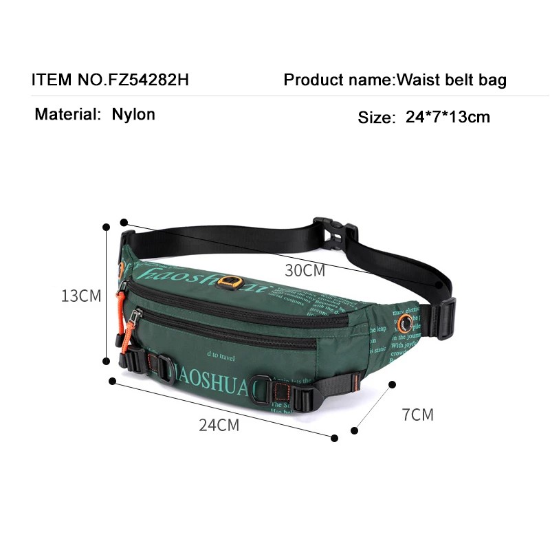 Boom Hip Hop Bag for Men and Women New Fashion Fanny Pack Crossbody Bag Sports Running Waist Belt Cool Bag