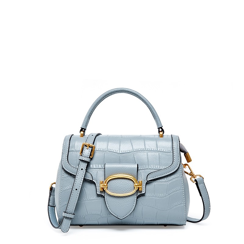 New Top Layer Cowhide Elegant Ladies Fashion Shoulder Bag All-match Handbag Messenger Bag Stereotype Women