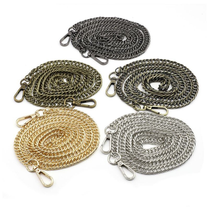 1PC 120cm DIY Chain Strap Handbag Shoulder Chains Crossbody Replacement Straps With Metal Buckles Purse Bag Accessories
