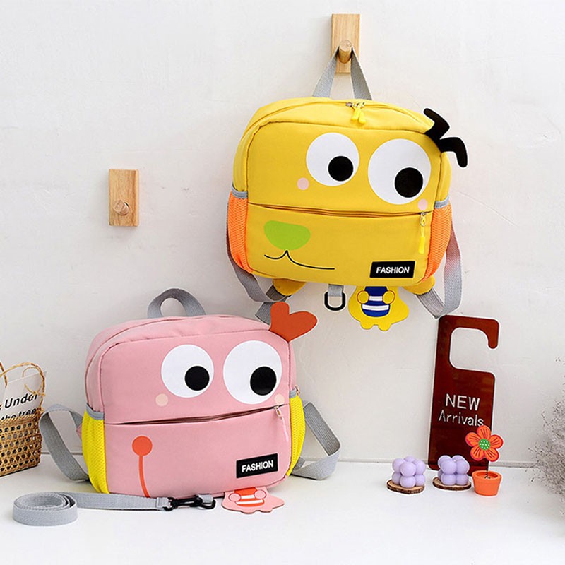 As Kindergarten School Bag Boys Girls Light Ridge Protection Backpack Cartoon Anti-lost Bag Kid Messenger Shoulder Bag