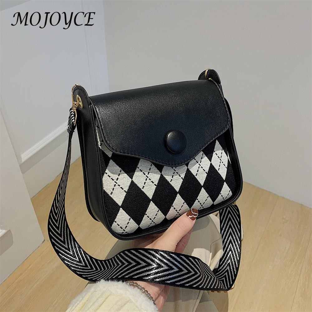 Female Retro PU Crossbody Bag Lady PU Leather Small Flap Messenger Bag for Women Shopping Fashionable Decor