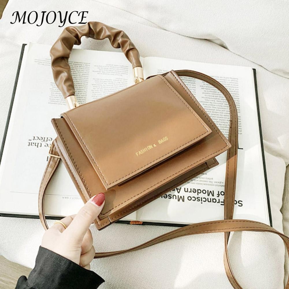 Stylish Female Solid Color Suede Leather Messenger Bag Ladies Small Zipper Shoulder Bags Women Travel Handbag