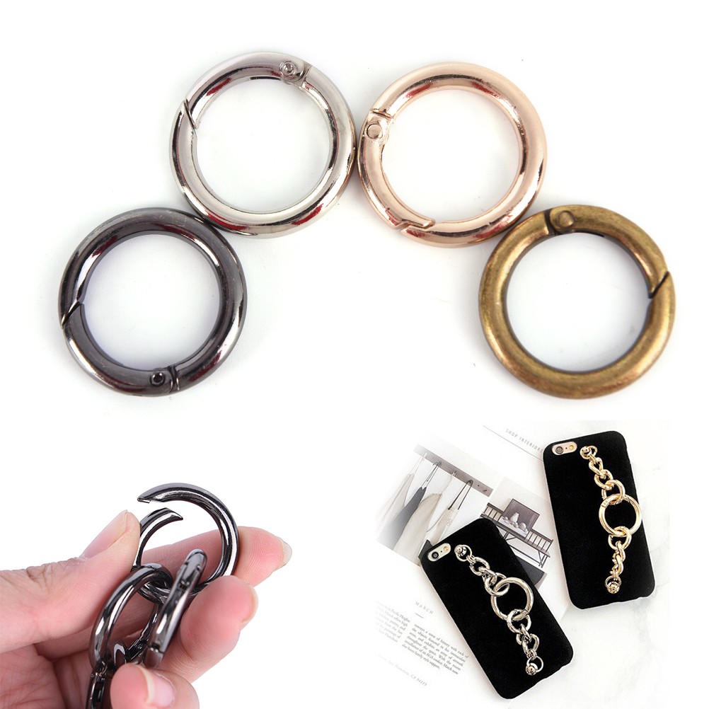 10pcs New High Quality Metal Women Mens Bag Accessories Rings Hook Key Chain Bag Bolsos With Asa Bag Belt