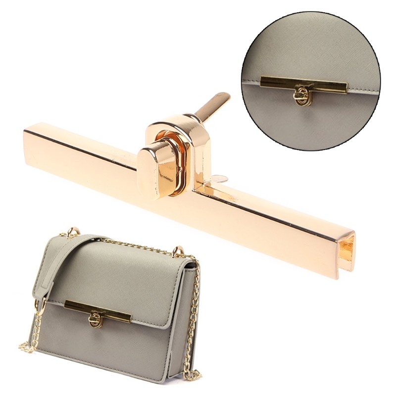 Rotary Closure Handbag Lock New Metal Handmade Hand Bag Lock Wallet Replacement Hardware Accessories