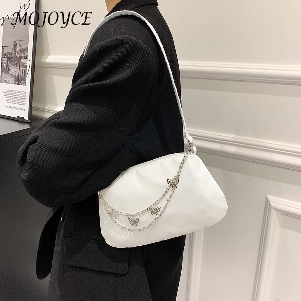 Solid color crescent shape shoulder bag casual lady small messenger bags for women outdoor travel business