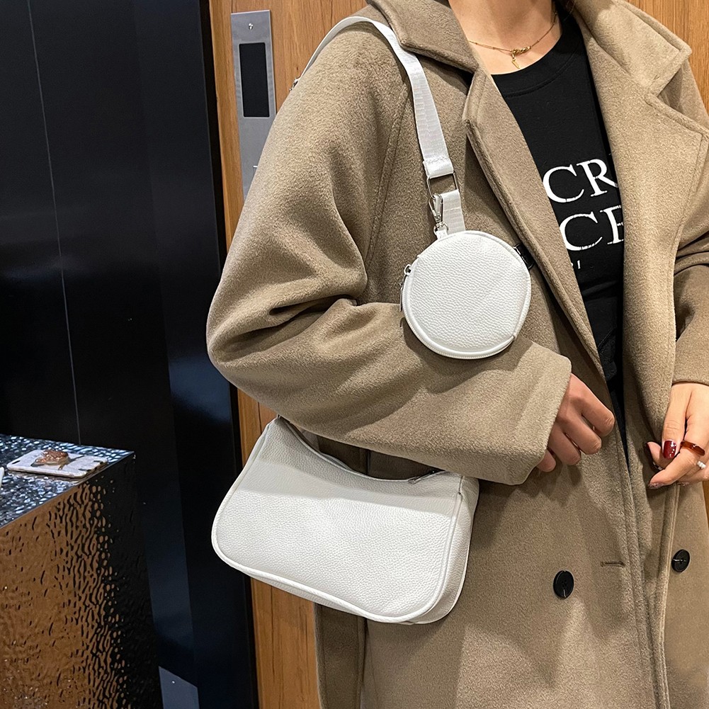 Leisure female messenger bag 2022 spring summer new fashion popular armpits small shopper bag simple single canvas shoulder bags