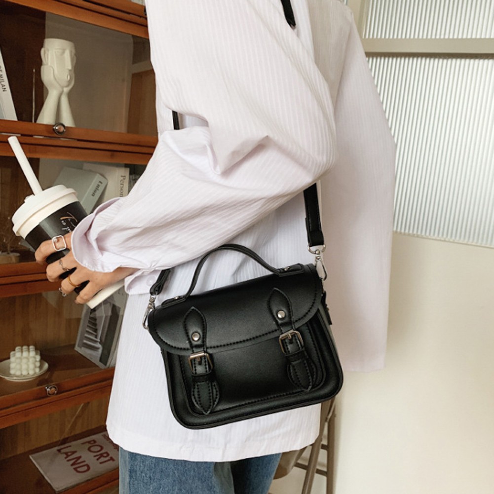 Vintage Messenger Bag Women Buckle Flap Small Shoulder Bag Luxury Brand Crossbody Bag PU Leather New Designer Female Bag