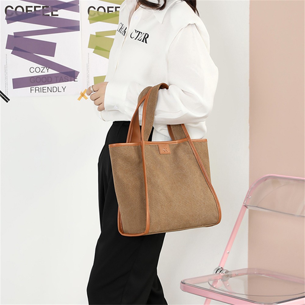 2022 New Women Shoulder Bags Fashion Solid Color High Quality Canvas Ladies Handbag Casual Women Tote Bag Purse Bolso Mujer