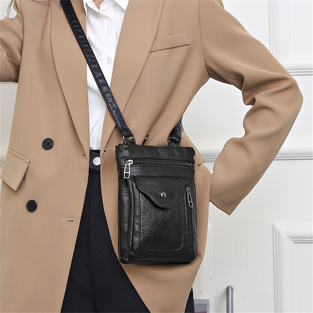 Solid color designer 2022 new high quality leather ladies shoulder bag fashion small women messenger bags mobile phone bag sac