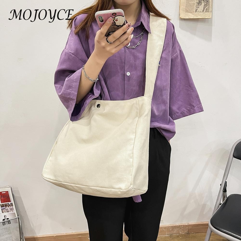 Fashion Women Canvas Handbag Ladies Large Capacity Crossbody Shoulder Bag Shopping Travel Handbag For College Students