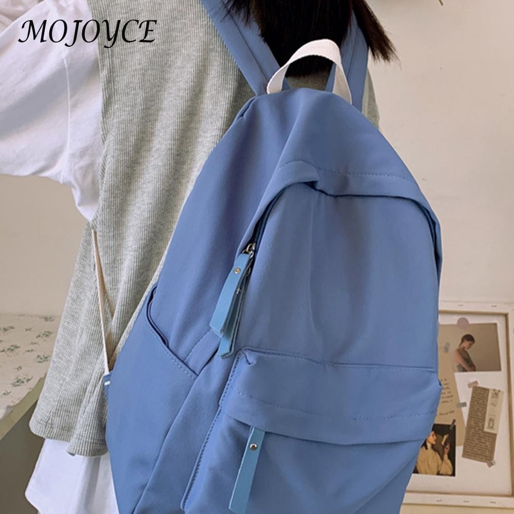 Portable Canvas Color College Bag School Bag For Teenage Girls Travel Camping Outdoor Bags