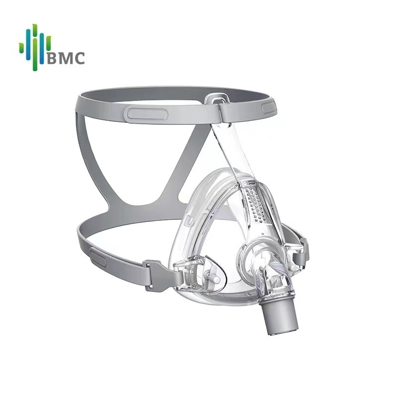 BMC FM1/FM2/F1A/F1B/F4 قناع الوجه الكامل للشخير تنطبق على CPAP BiPAP الطبية حجم المواد S/M/L مع أغطية الرأس شحن مجاني