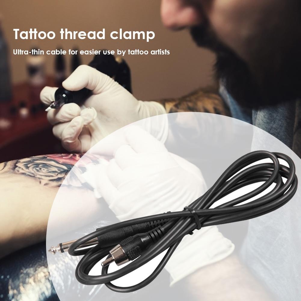 90 Degree Right Angle Tattoo RCA Clip Cord With Silicone Cable Tattoo Accessories Ultra-thin Cable Convenient And Practical