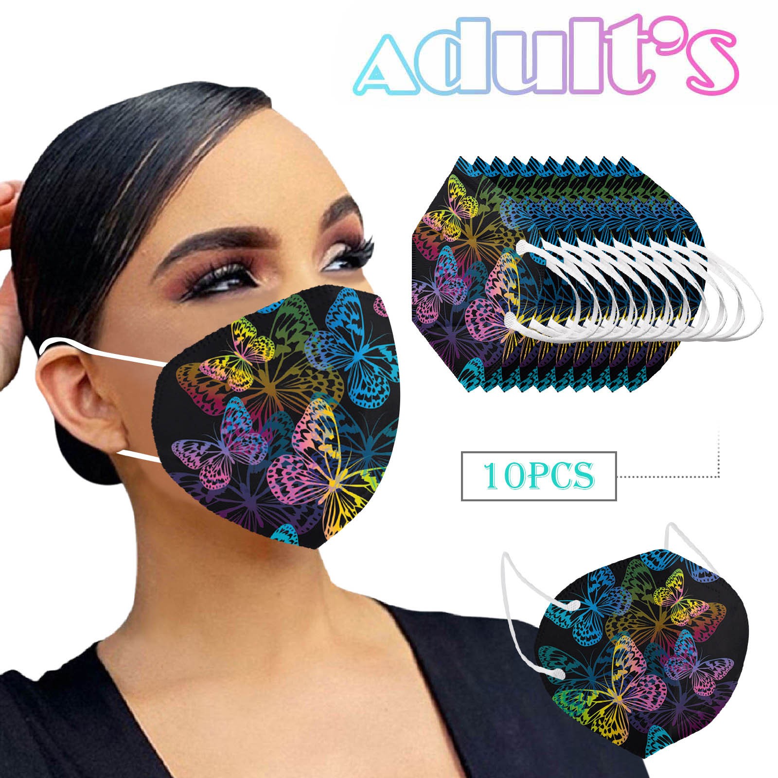 21 style KN95 mask adult 5 layers tie-dye butterflies ffp2mascarillas fpp2 mask face mask маска PM2.5 filter FFP2 CE mask mask