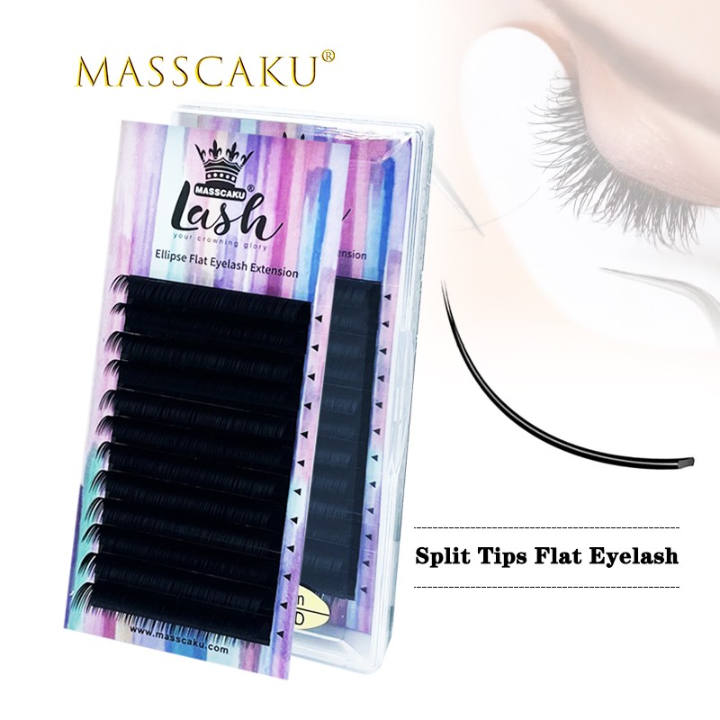 Hot Sale Professional Private Label Soft Black Matte Faux Faux Eyelashes Extensions Light Flexible Silk Lashes Extension