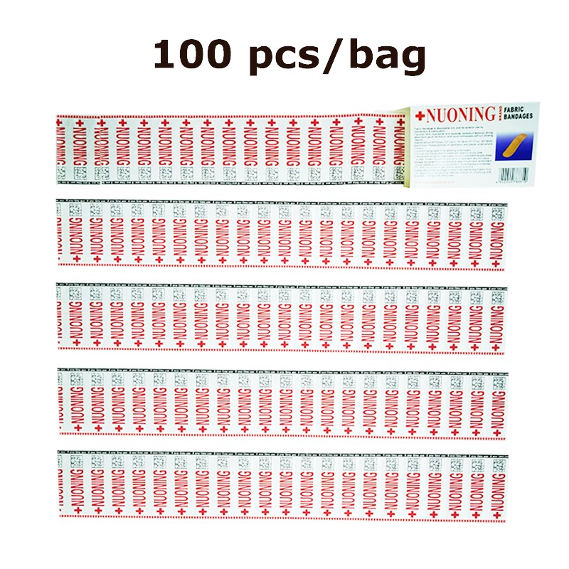 100pcs Breathable Waterproof First Aid Bandage Band Aid Balance Adhesive Wound Bandages Medical Gauze Paste Plasters