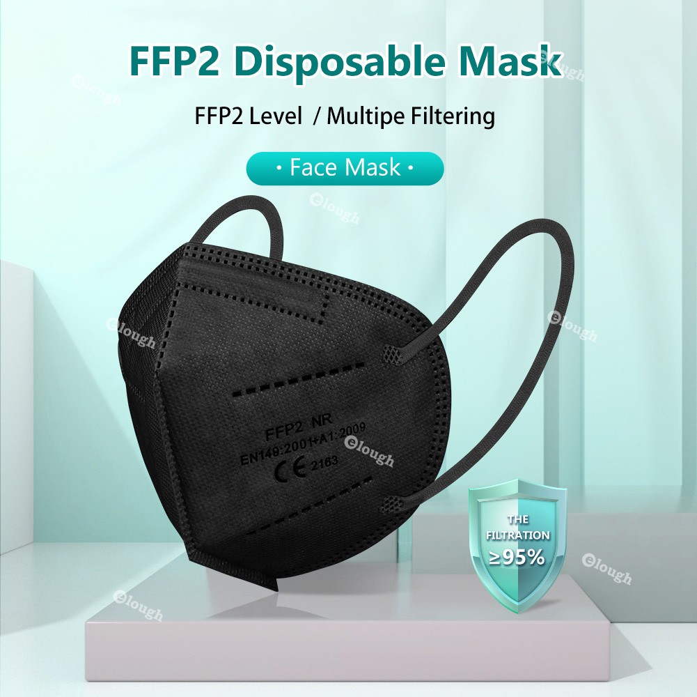 Adult Masks FFP2 Mascarillas Negras KN95 Face Mask FPP2 approved 5 ply black mask ffp2mask ffp2reuse zable mask ffp3 masque CE