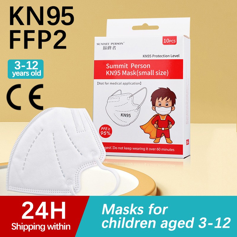 CE FFP2 Kids Face Mask KN95 Masks Dustproof 5 Layer Breathable FFP2 Mask Baby Boy Girls Protective Mask Kn95 Mascarillas