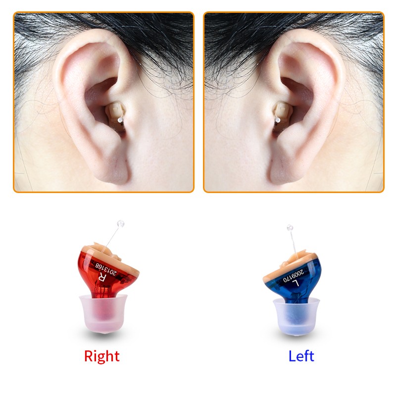 Q10 Hearing Aids Hearing Aids for Deaf/Elderly Adjustable Micro Wireless Small Size Invisible Hearing Aid Ear Amplifier