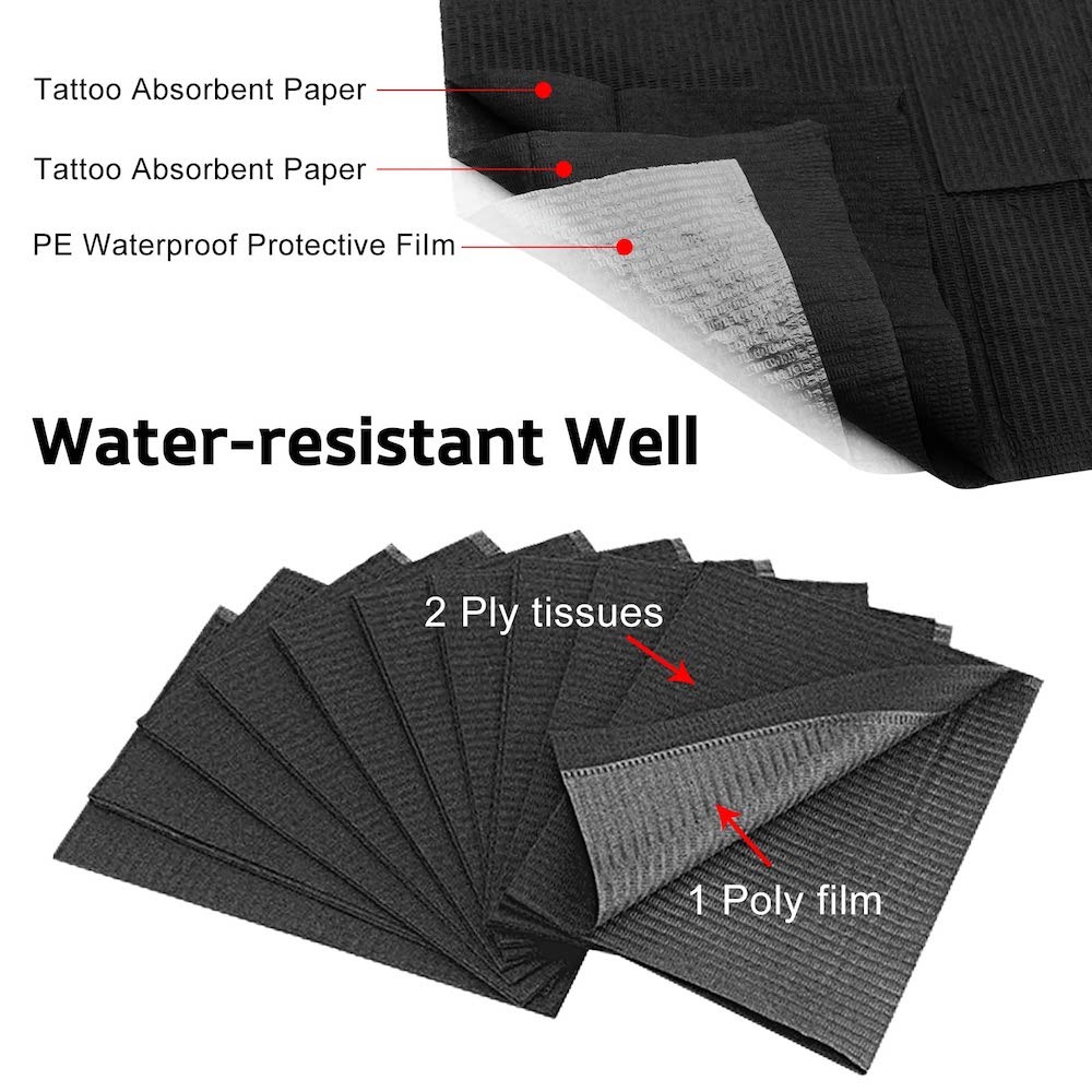 20/125pcs Disposable Tattoo Tablecloth Clean Pad Medical Double Layer Paper Waterproof Large Paper Permanent Tattoo Accessories