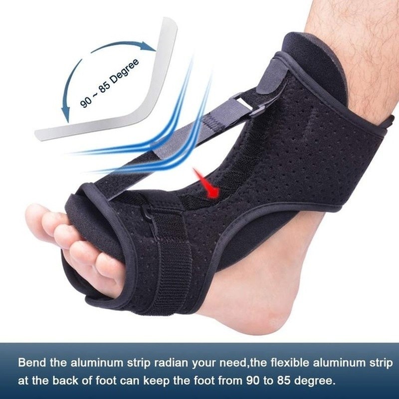 Adjustable Plantar Fasciitis Night Splint Foot Drop Orthosis Stabilizer Brace Support Night Orthosis Pain Relief